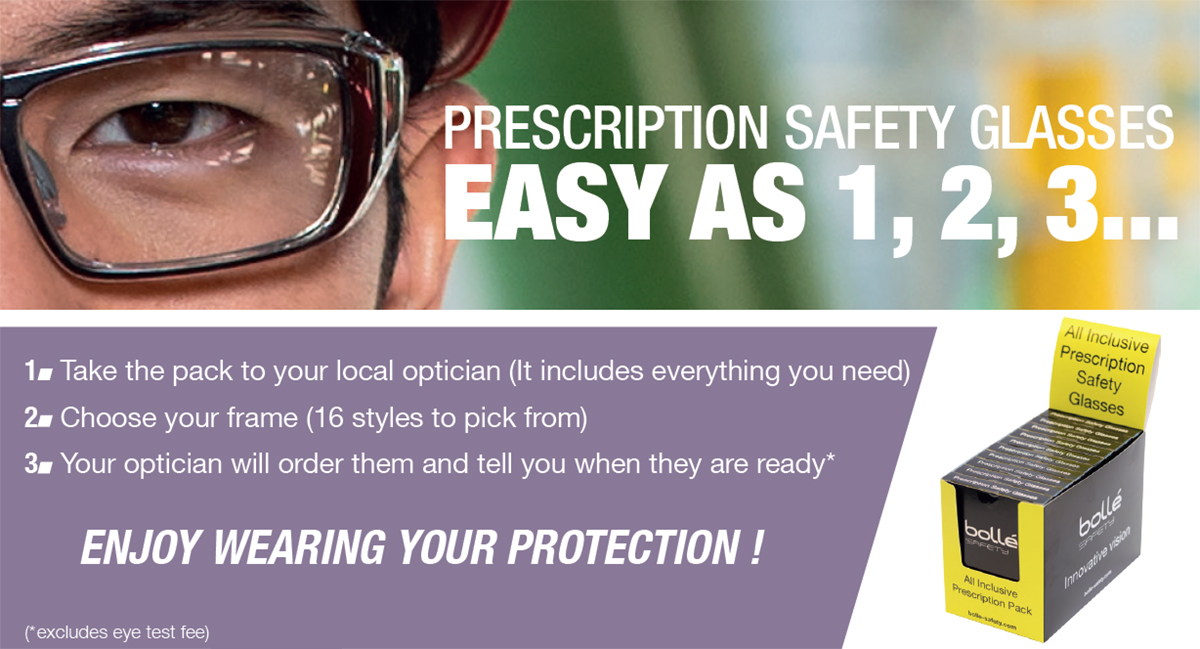 Prescription Safety Glasses Steps