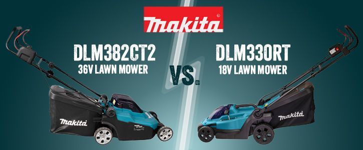 Comparing Makita Cordless Lawnmowers: DLM330RT vs. DLM382CT2