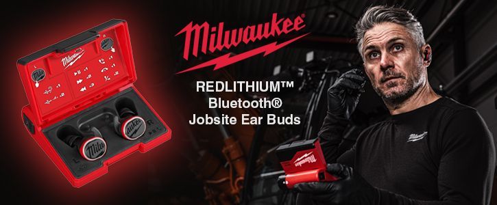 Revolutionising Job Site Audio: Milwaukee L4RLEPB-301 REDLITHIUM™ USB Rechargeable Ear Buds with Bluetooth & Hearing Assist