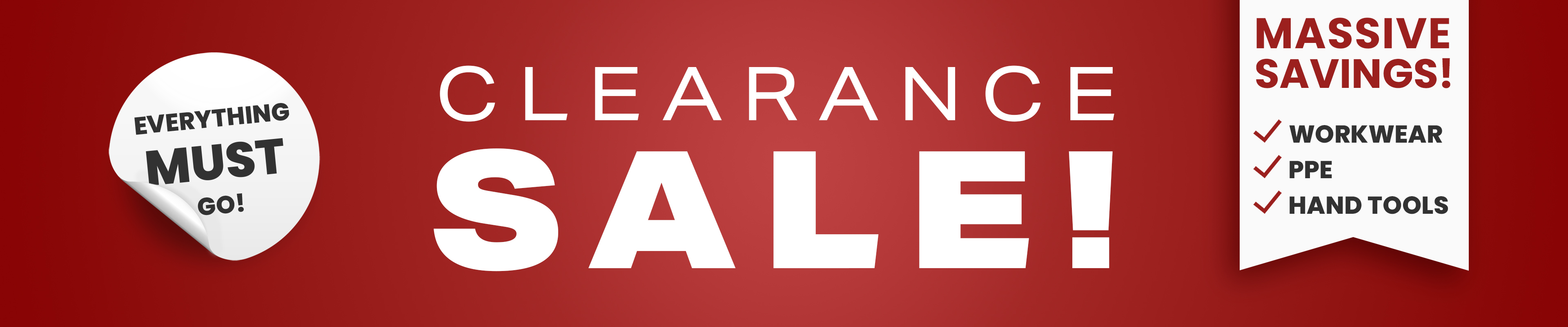 Clearance Sale Banner
