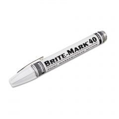 Dykem 40008 Brite-Mark 40 White Paint Marker