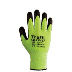 Traffiglove TG535 Green Secure Level 5 Cut Resistant Gloves