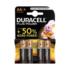Duracell LR6-MN1500 Plus Power AA Batteries Pack of 4