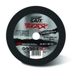 Sait 001546 POWER MAX Flat Zirconia Cutting Disc 230mm (Pack Of 10)