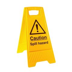 Allsigns SW11 Caution Spill Hazard A-Frame Folding Safety Sign