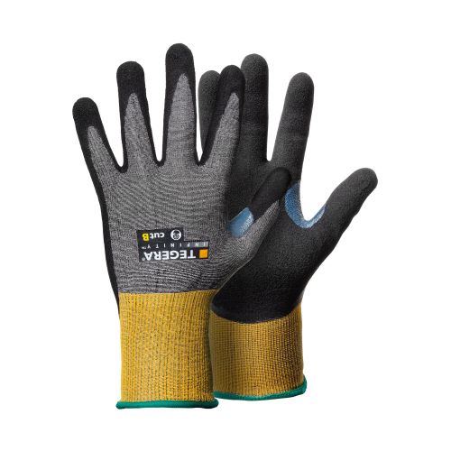 Tegera 8804 Infinity Nitrile Grip Palm Waterproof Builders Gardening Work Gloves 
