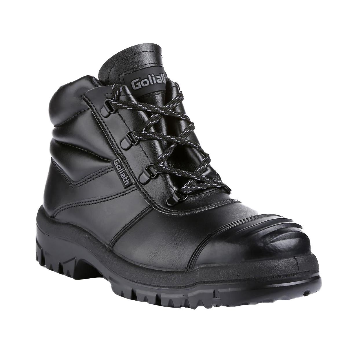 CHUKKA SAFETY WORK BOOT LEATHER STEEL TOE CAP CLICK BLACK MENS/LADIES SIZES 3-13 