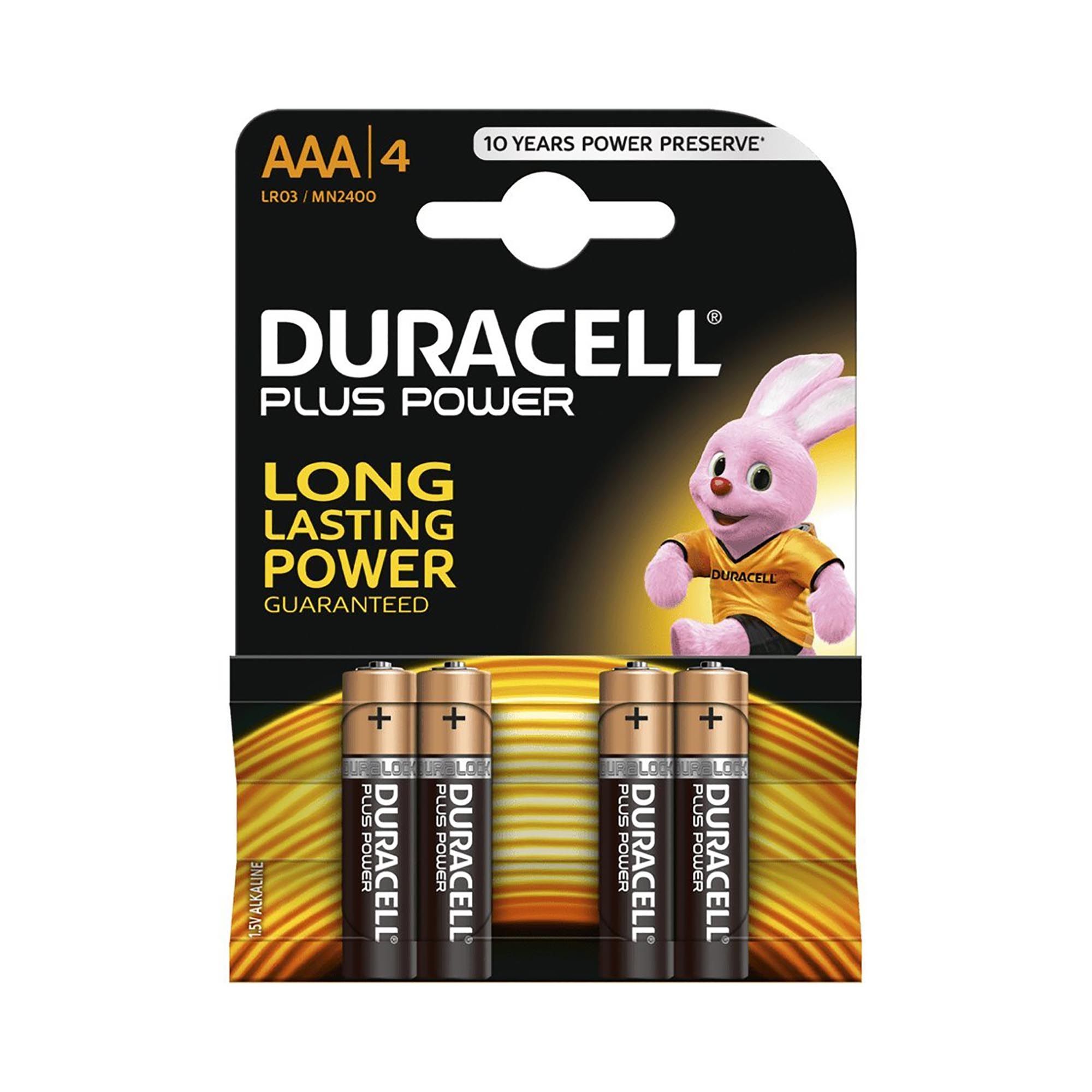 Duracell Plus Piles Alcalines Type AAA 1,5 Volts Lr03 Mn2400 24 unités 