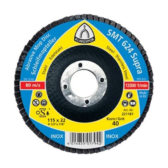 Klingspor 222109 SMT 624 Grinding Disc 60G 125mm x 22mm x 23mm