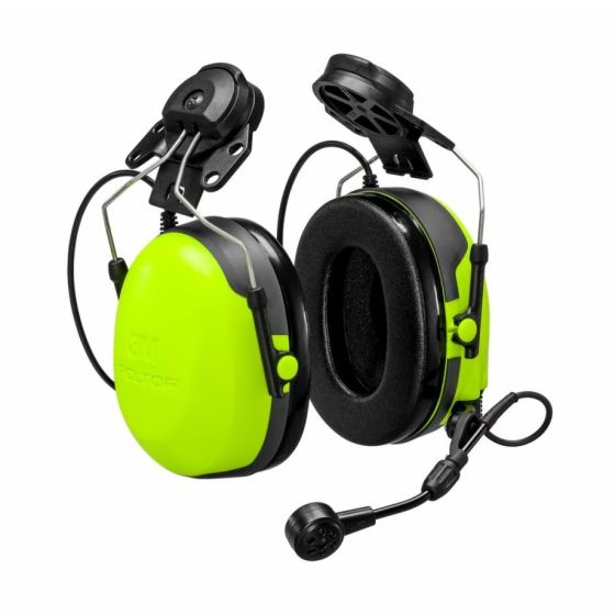 3M MT74H52P3E-111 PELTOR CH-3 Helmet Mounted Headset with Built-In PTT & FLX2 Radio Jack