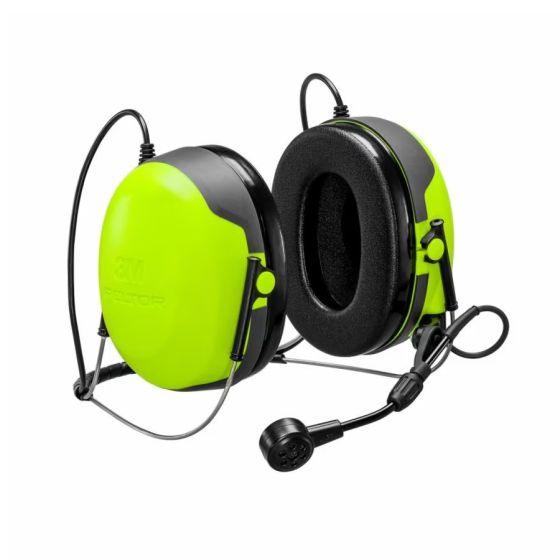 3M MT74H52B-111 PELTOR CH-3 Neckband Headset with Built-In PTT & FLX2 Radio Jack