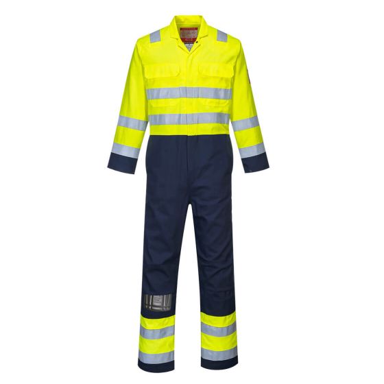 Portwest BIZ7 Hi-Vis Anti-Static Bizflame Pro Coverall