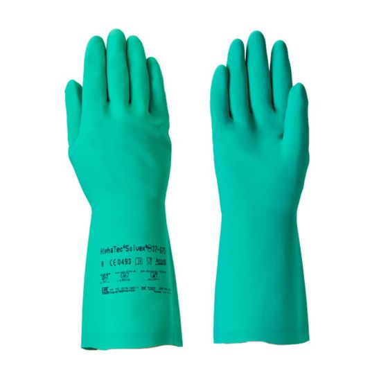 Ansell 37-675 Solvex Nitrile Gauntlets