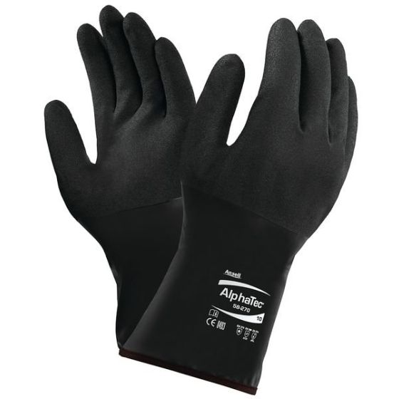 Ansell Alphatec 58-270 Chemical Resistant Grip Gloves 