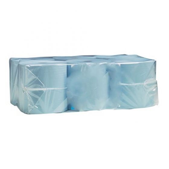 Blue 1-Ply Paper Hand Towels 12 Pack
