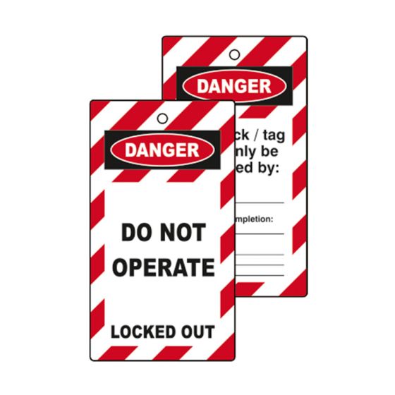 Centurion LOK090 Double Sided 'Do Not Operate' Lockout Tag (Pack of 10)