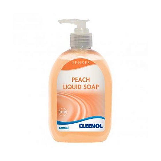 Cleenol 77055 Senses Peach Liquid Soap 500ml