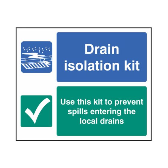 Darcy SL/DRAINISOLATION Drain Isolation Rigid PVC Sign