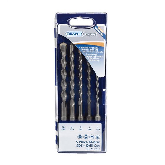 Draper 24904 Metric SDS+ Masonry Drill Set (5 Piece)