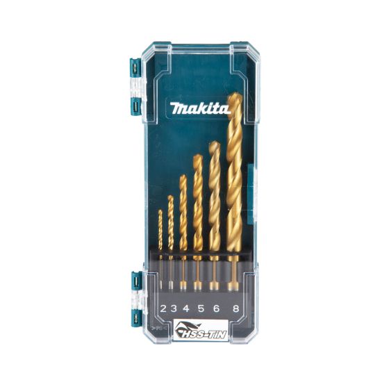 Makita D-72833 HSS TiN Metal Drill Bit Set 6PC 