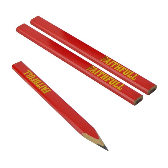 Faithfull FAICPR Medium Grade Carpenter's Pencils (Pack of 3)