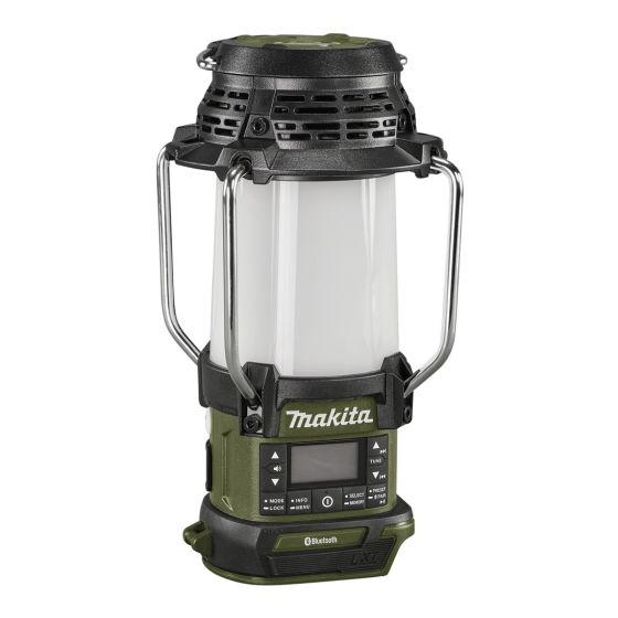 Makita DMR056O 18V LXT Cordless DAB+ Bluetooth Radio Lantern Olive Green (Body Only)