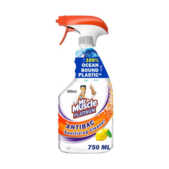 Mr Muscle 141182 Platinum Antibacterial Sanitising Cleaner 750ml 