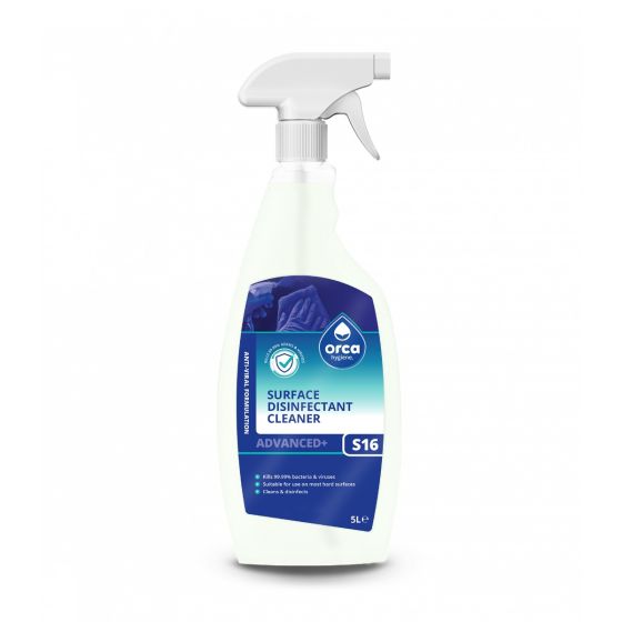 Orca S16 Advanced+ Surface Disinfectant Cleaner Spray 750ml