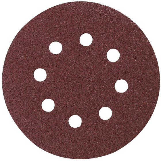 Makita P-43555 Red Velcro Backed Sanding Disc 125mm 80G (Pack of 10)
