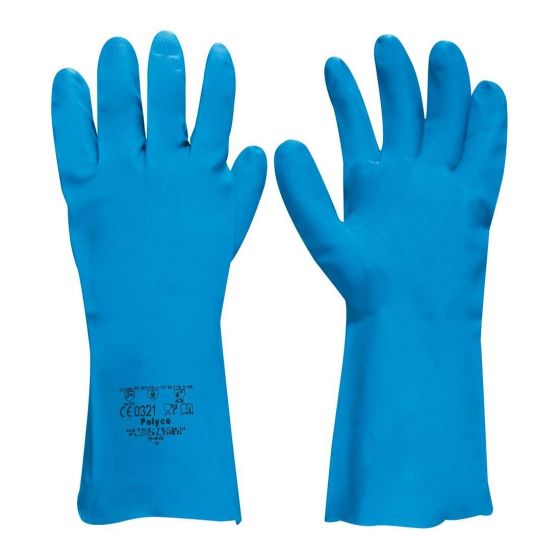 Polyco Nitri-Tech II Flock Lined Nitrile Gloves