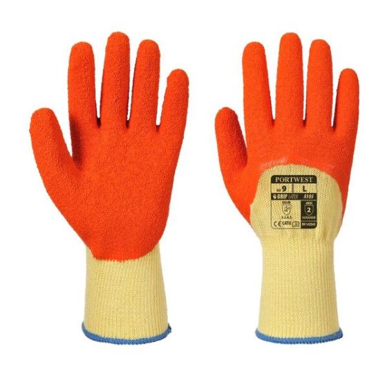 Portwest A105 Extra Grip Latex 3/4 Dipped Gloves