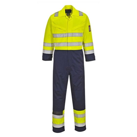 Portwest MV28 Hi-Vis Modaflame 2-Tone Coverall - Regular Length 