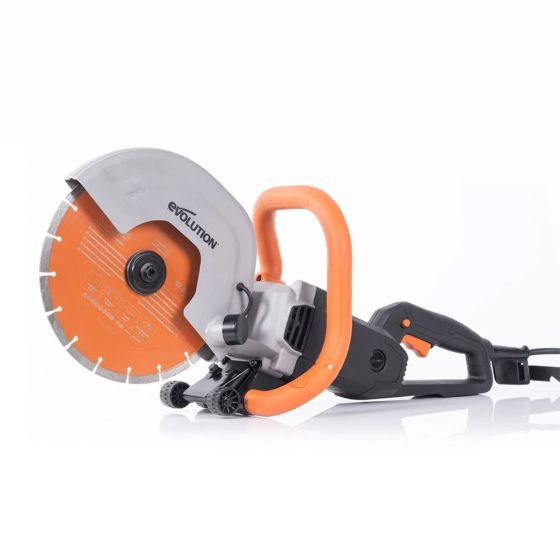 Evolution R255DCT 255mm Electric Disc Cutter 240v + Premium Diamond Blade 