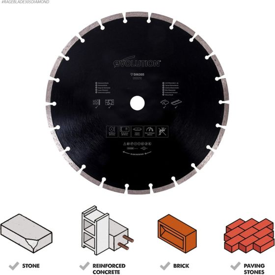 Evolution DM305 Rage Diamond Blade 305mm