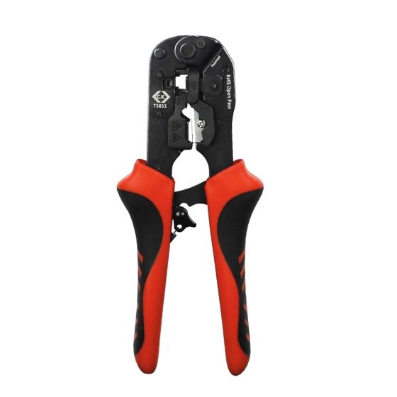 CK T3853 Ratchet Pass Through Modular Crimping Pliers 8P 2K