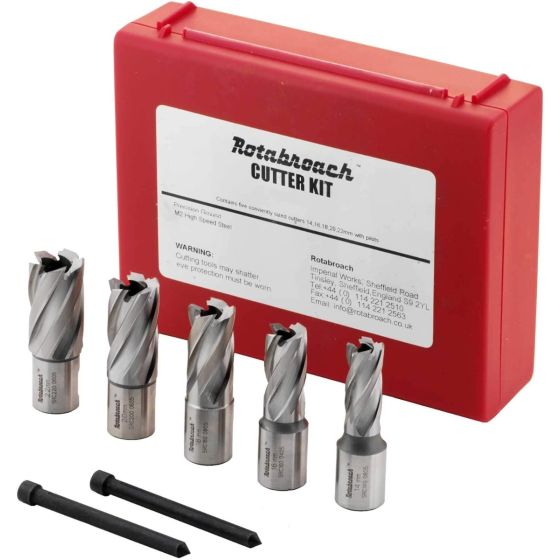 Rotabroach RAPK2000 Raptor Annular Cutter Set 7 PC 14mm - 22mm