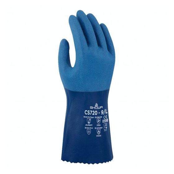 Showa SHO720 Fully Coated Chemical Resistant Nitrile Gloves