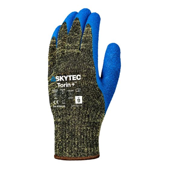 Skytec Torin+ Cut Protection Latex Palm Coated Gloves Cut Level F