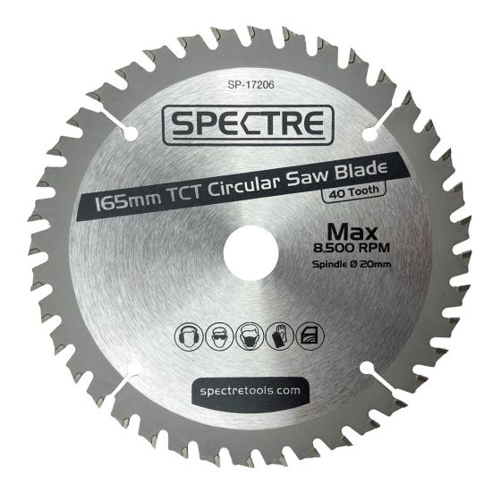 Spectre SP-17206 TCT Circular Saw Blade 165mm 40T
