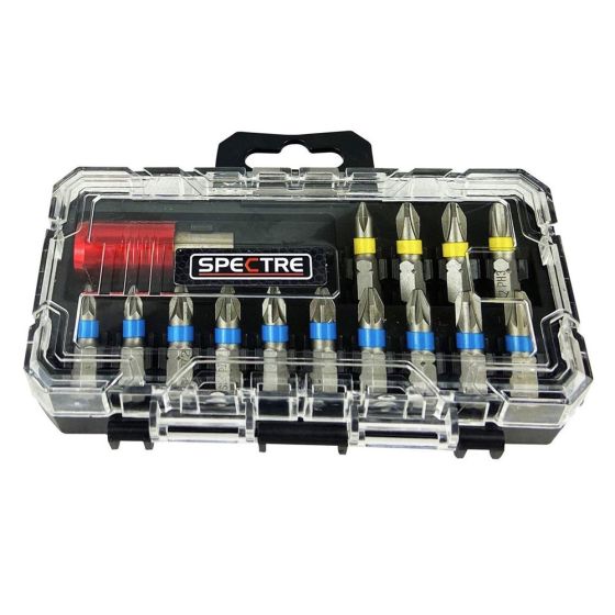 Spectre SP-17260 Screwdriver Bit Set 15PC 1/4" Shank