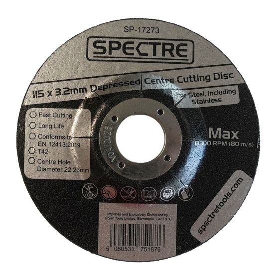 Spectre SP-17273 Metal Cutting Disc 115mm X 3.2mm