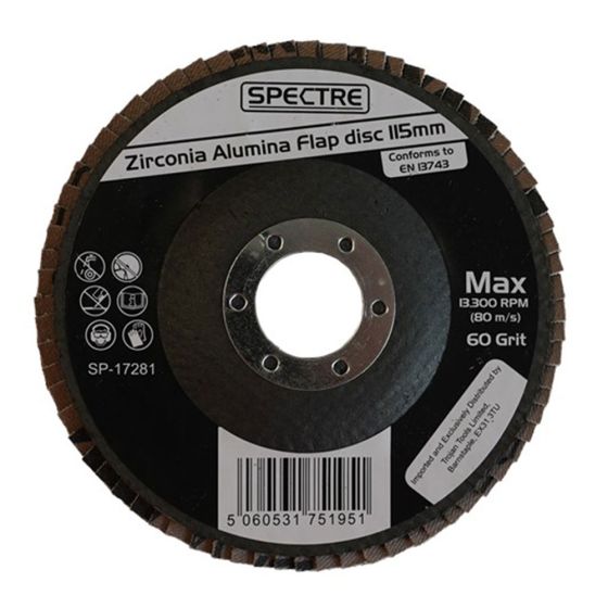 Spectre SP-17281 Zirconia Alumina Flap Disc 60G 115mm