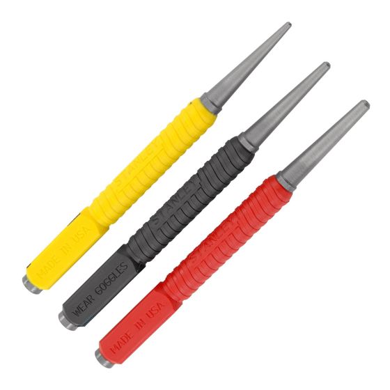 Stanley 0-58-930 DynaGrip 3 Piece Nail Punch Set