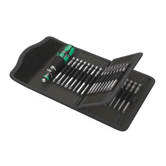 Wera Kraftform Kompakt 62 Interchangeable 33 Piece Screwdriver & Bit Set + Pouch 05059297001