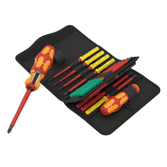 Wera Kraftform Kompakt VDE 17 RA 1 Interchangeable Insulated 17 Piece Screwdriver Set 05006618001
