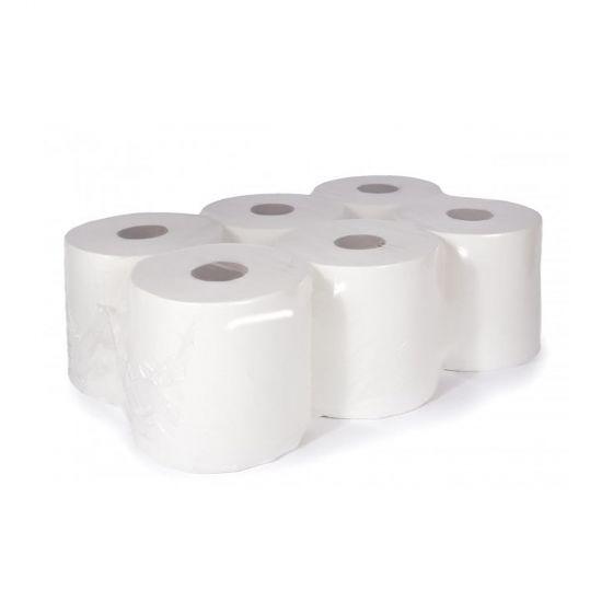 White 1-Ply Embossed Hand Paper Towels 6 Pack