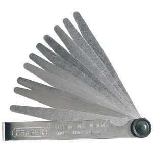 Draper 73988 10 Blade Metric Feeler Gauge Set