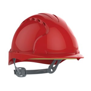 JSP Evo3 Helmet Red c/w White FES Logo