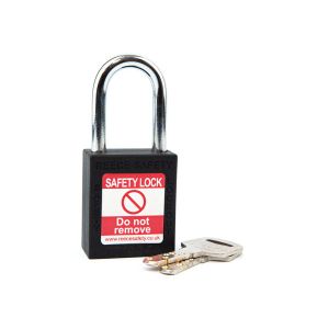 NC38BLK 38mm Black Reece Lock, Plastic Shackle To Differ