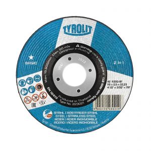 Tyrolit 223021 2in1 Basic DPC Metal Cutting Disc 115mm